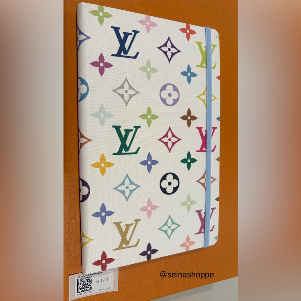 Louis Vuitton Takashi Murakami White Multicolor Notebook, LVxTM Stickers NWT - Picture 5 of 14